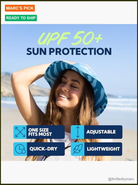 UPF 50+ Adjustable Wide Brim Bucket Hat Cooling Foldable Outdoor Sun Hat main image 5